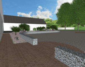 Intégration paysagère d'une piscine, simulation 3D