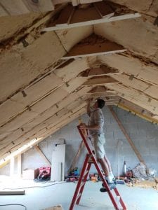 Isolation laine de verre combles