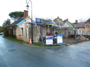 Longère de Lurais dépose de la charpente