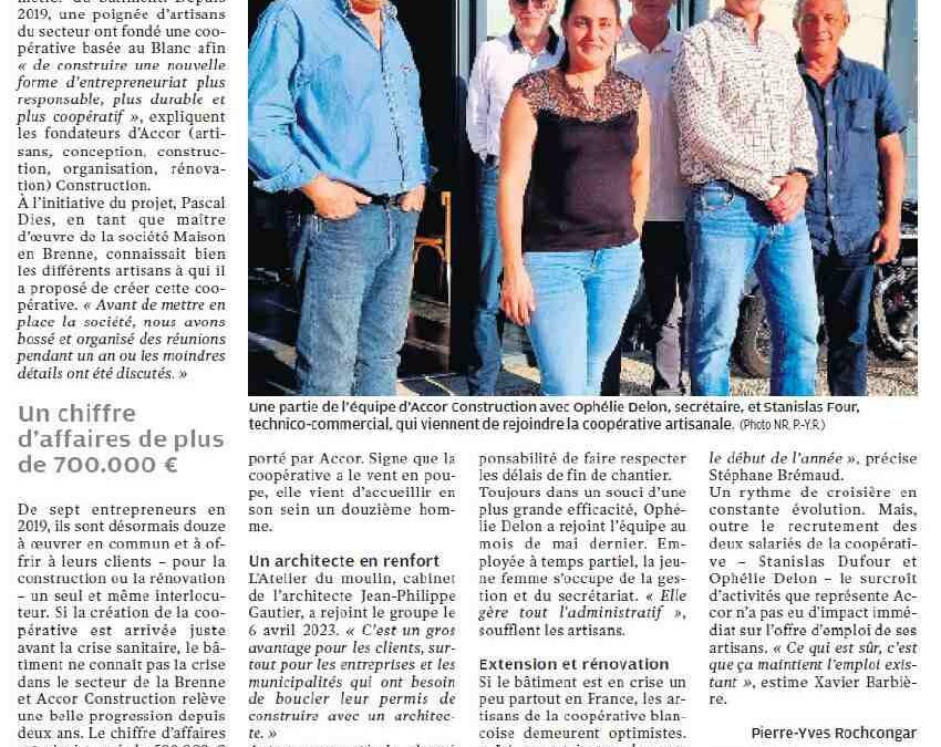 ACCOR Construction : Un développement exemplaire malgré la crise